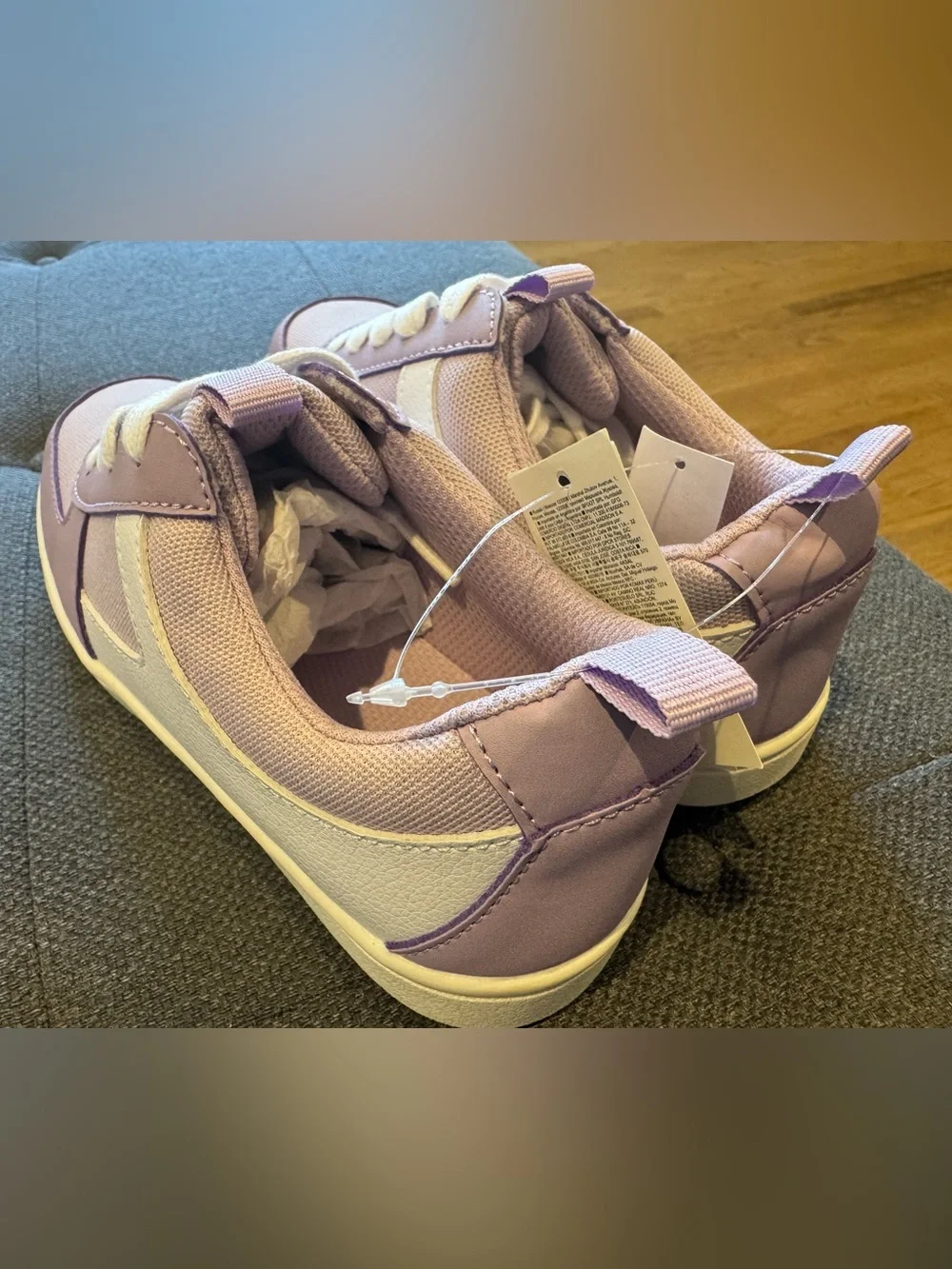 GAP Kids Pink and White Lace-Up Sneakers